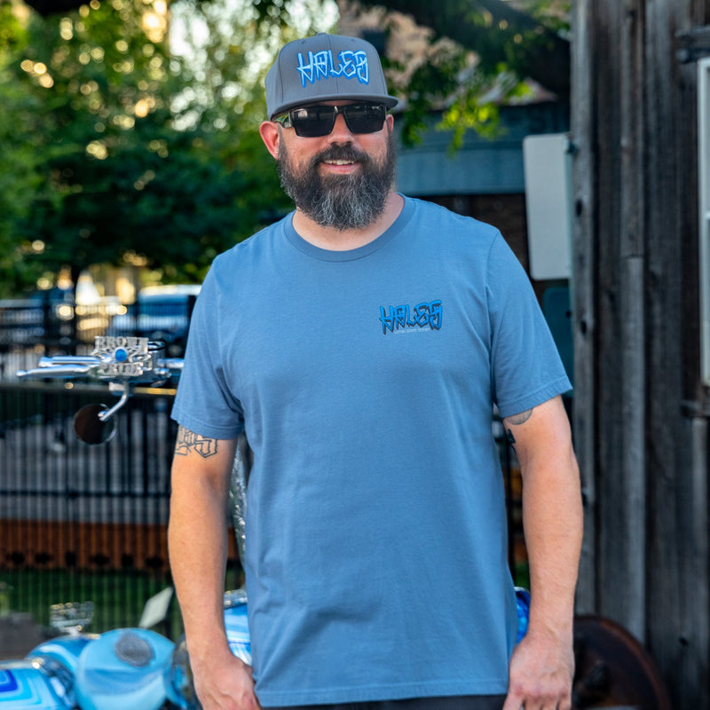 La Basilica Unisex Tee by Hales Speed Shop - Slate Blue