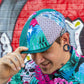Aloha Meurtos Patchwork Newsboy Hales Speed Shop X FunkyBrims Collab (with Pin)