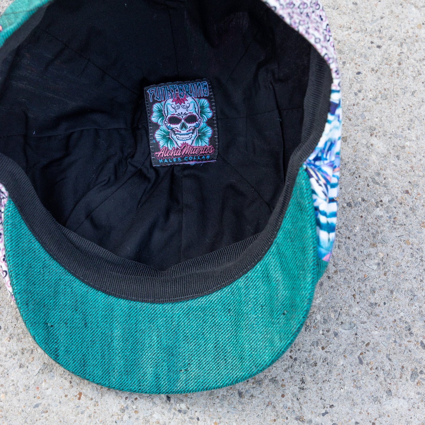 Aloha Meurtos Patchwork Newsboy Hales Speed Shop X FunkyBrims Collab (with Pin)
