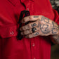 Hales Blue Collar Short Sleeve Shirt in Cardinal Red