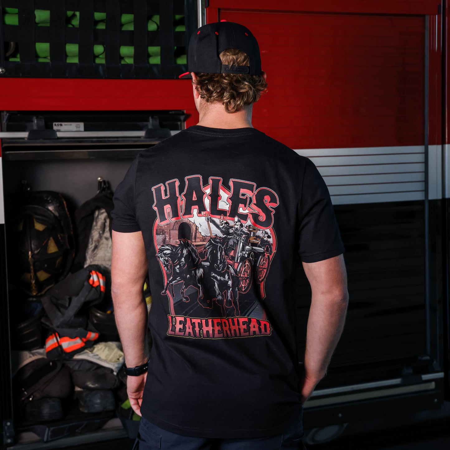 Leatherhead Unisex Tee Shirt by Hales Speed Shop - Black