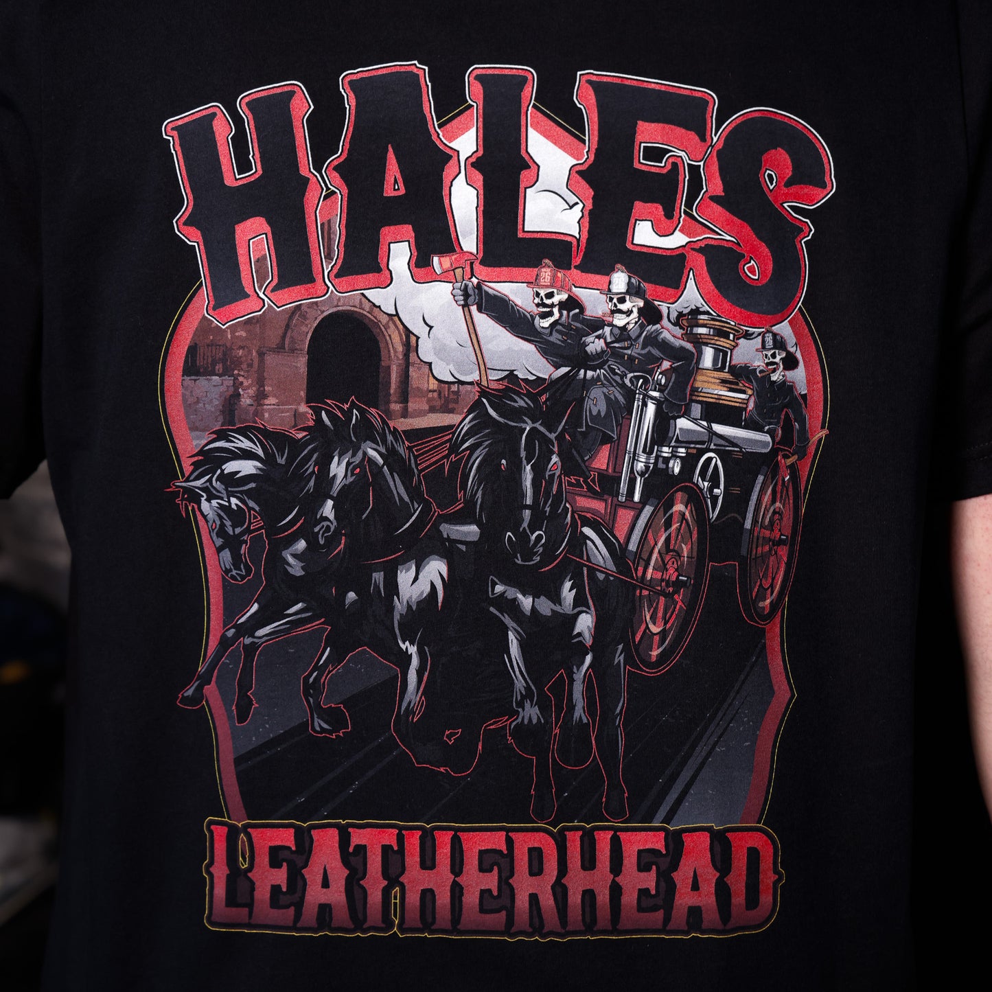 Leatherhead Unisex Tee Shirt by Hales Speed Shop - Black