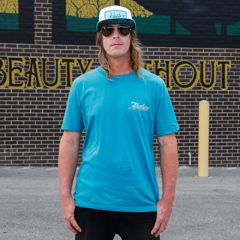 Kanaloa Unisex Tee Shirt by Hales Speed Shop - Marine Blue