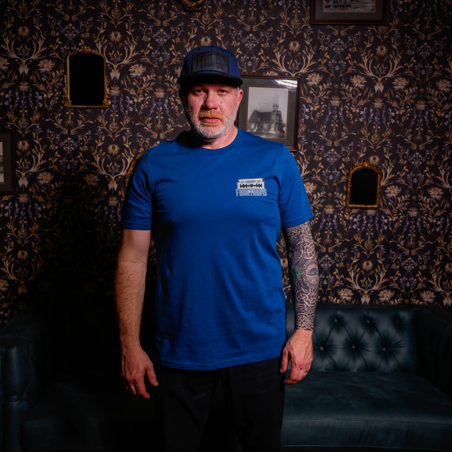 Shelby Co Unisex Tee Shirt by Hales Speed Shop x FunkyBrims - Blue