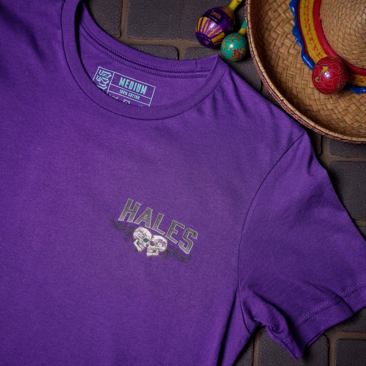 Mi Amor Unisex Tee Shirt by Hales Speed Shop - Purple