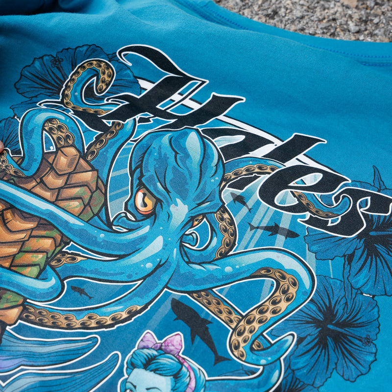 Kanaloa Unisex Tee Shirt by Hales Speed Shop - Marine Blue