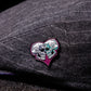 The Mi Amor Gray Pinstripe Flat Cap Hales Speed Shop X FunkyBrims Collab with Cap Pin