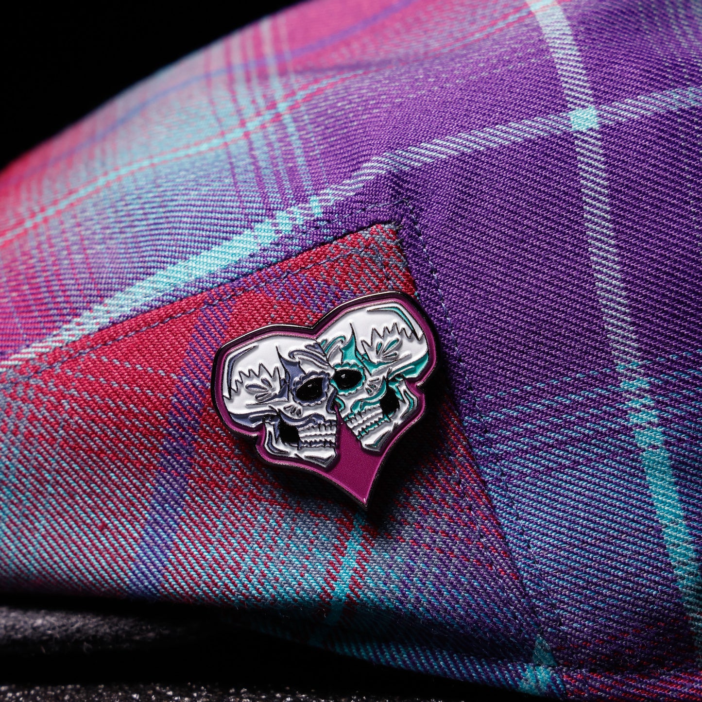 The Mi Amor Flannel Flat Cap Hales Speed Shop X FunkyBrims Collab (with Pin)