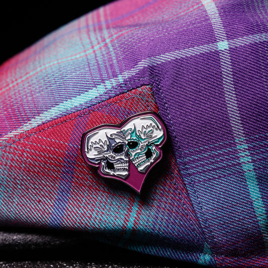 The Mi Amor Enamel Limited Edition Cap Pin by Hales Speed Shop x FunkyBrims