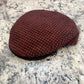 Red and black check Bristol flat cap 47530