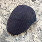 Navy herringbone wool and cotton flat cap 47539