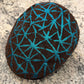 Alfonso D'Este "Lightning" Flat Cap Brown with Teal accents 47639