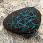 Alfonso D'Este "Lightning" Flat Cap Brown with Teal accents 47639
