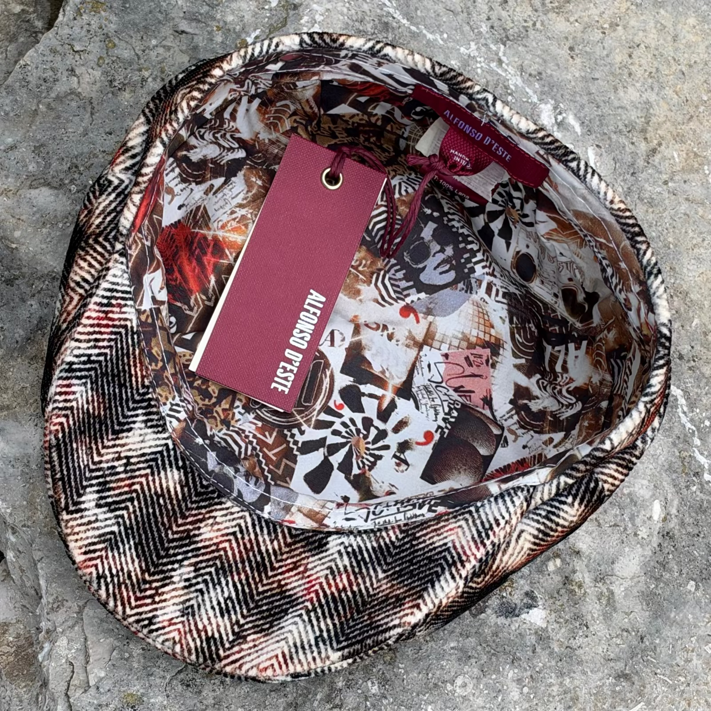 Alfonso D'este "Fire Cord" Newsboy Cap Kyoto 47661