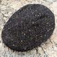 Alfonso D'est Blue Spec Herringbone Club Cap 47777 - Ferla Baby Alpaca Wool