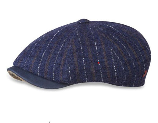 The Blue Goodfella Newsboy Cap by Alfonso d'Este