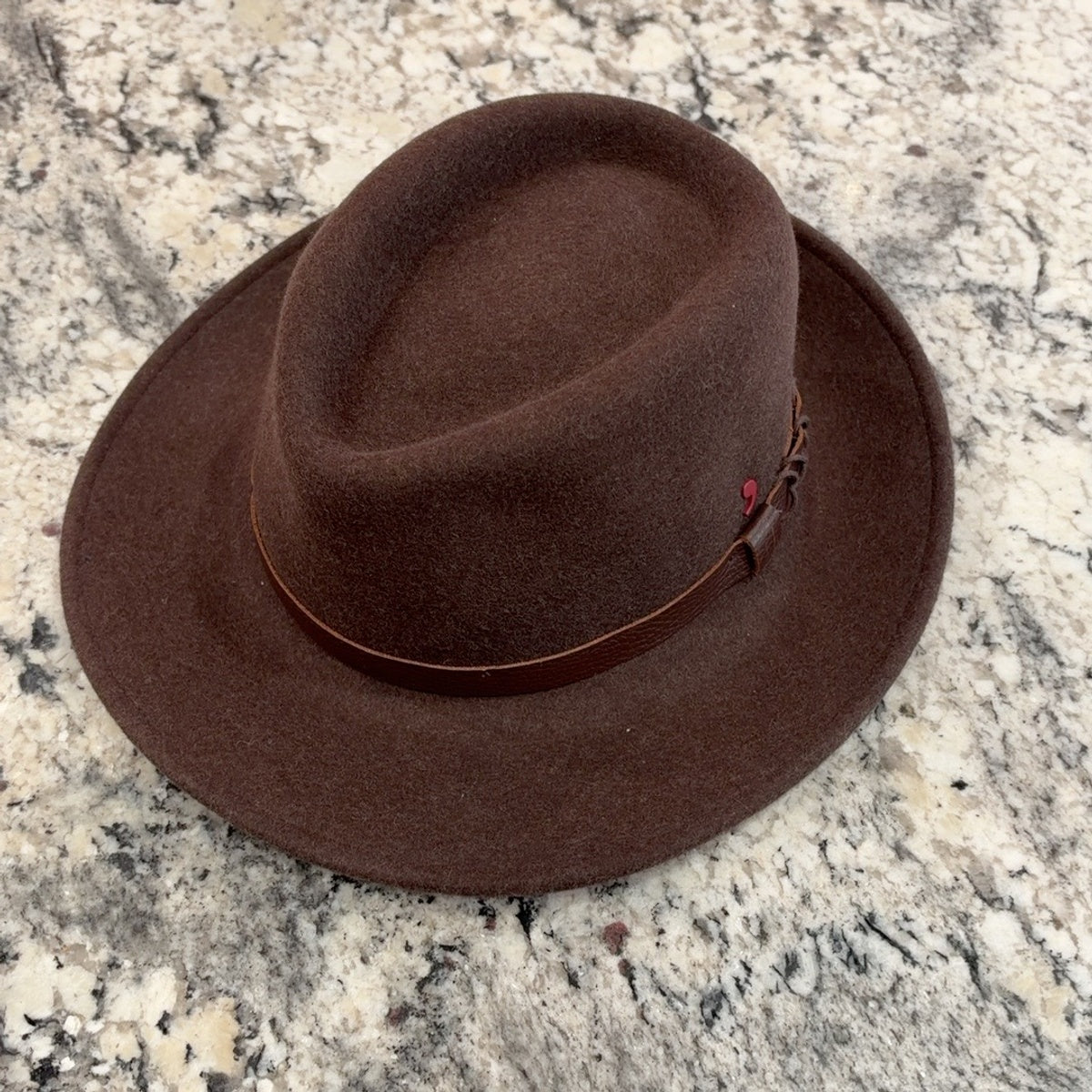 Brown wool felt Roberto hat 47826