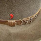 Lace-detail brown hat band 47826