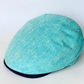 Oasis Mint Green Linen Flat Cap -  Hales Speed Shop X FunkyBrims Collab (with pin)