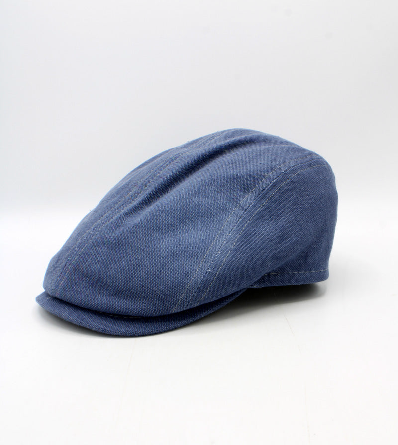 The "Endure" - Denim Blue Flat Cap by Hologramme Paris