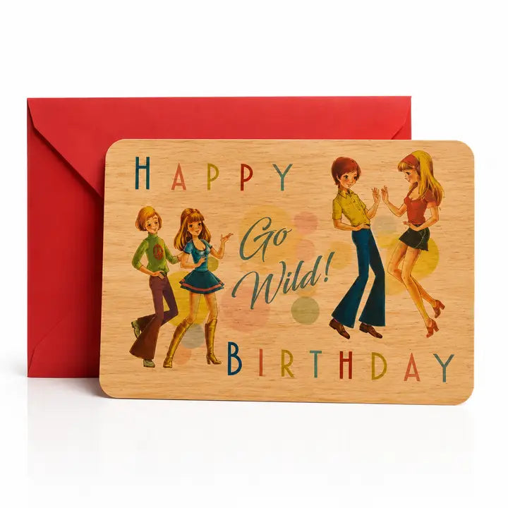 Spitfire Girl Wood Greeting Cards