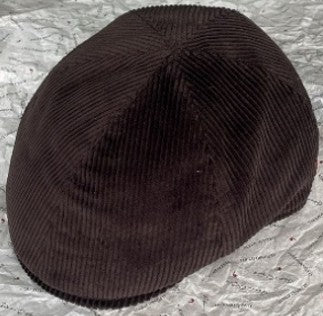 Alfonso D'Este Brown Corduroy Split Flat Cap 51160