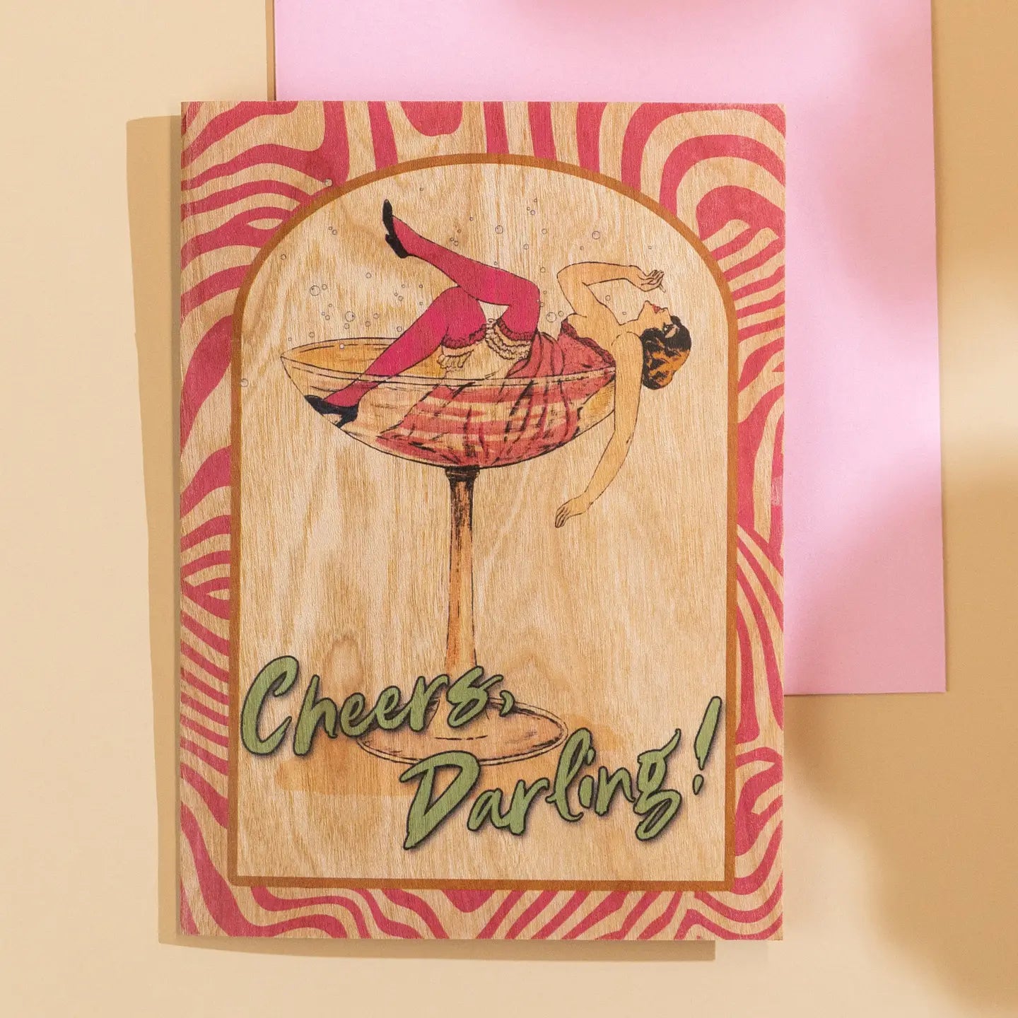 Spitfire Girl Wood Greeting Cards