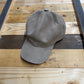 Alfonso D'Este gray Italian leather baseball cap 52428
