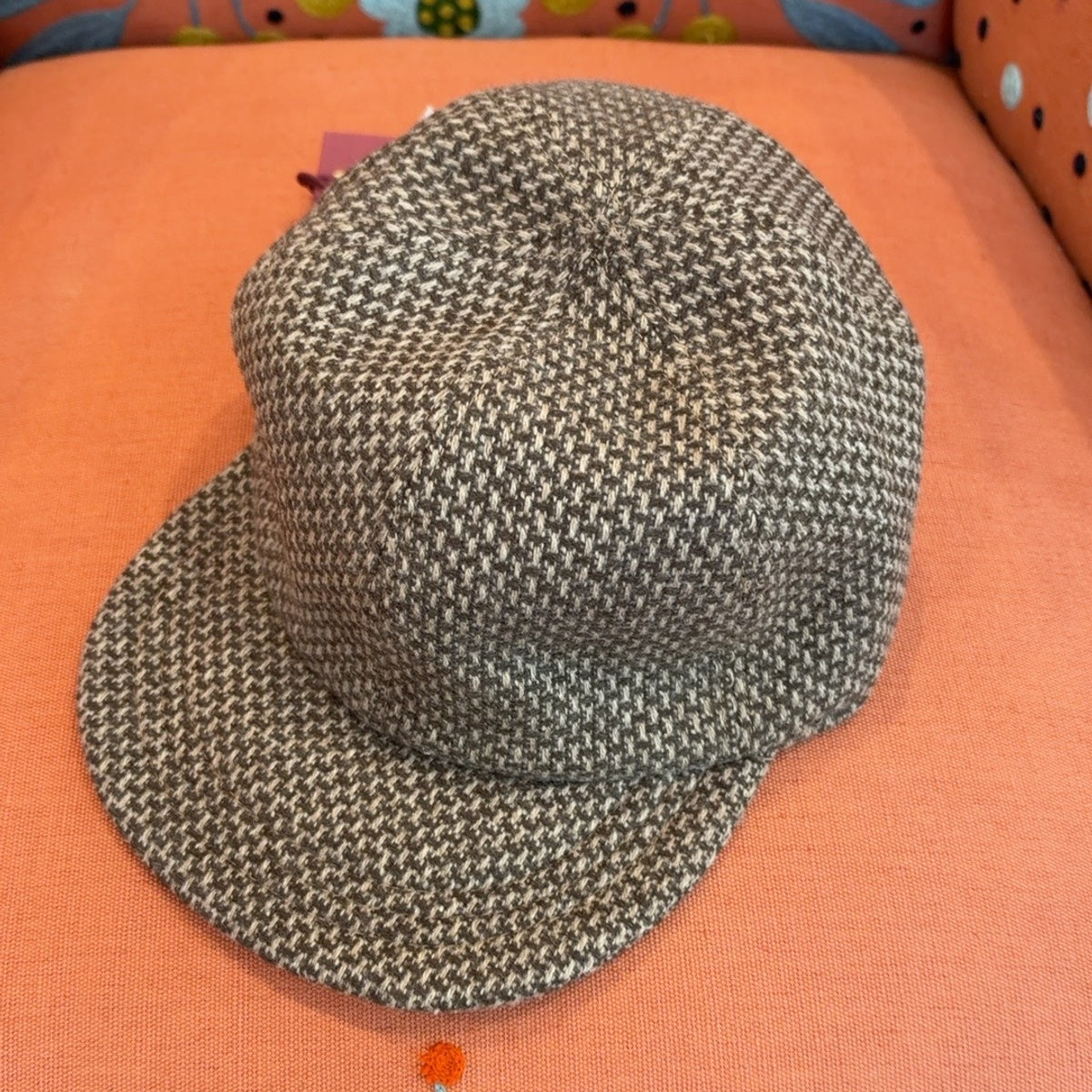 Alfonso d’Este 52429 brown and cream patterned Bottoli B-ECO baseball cap