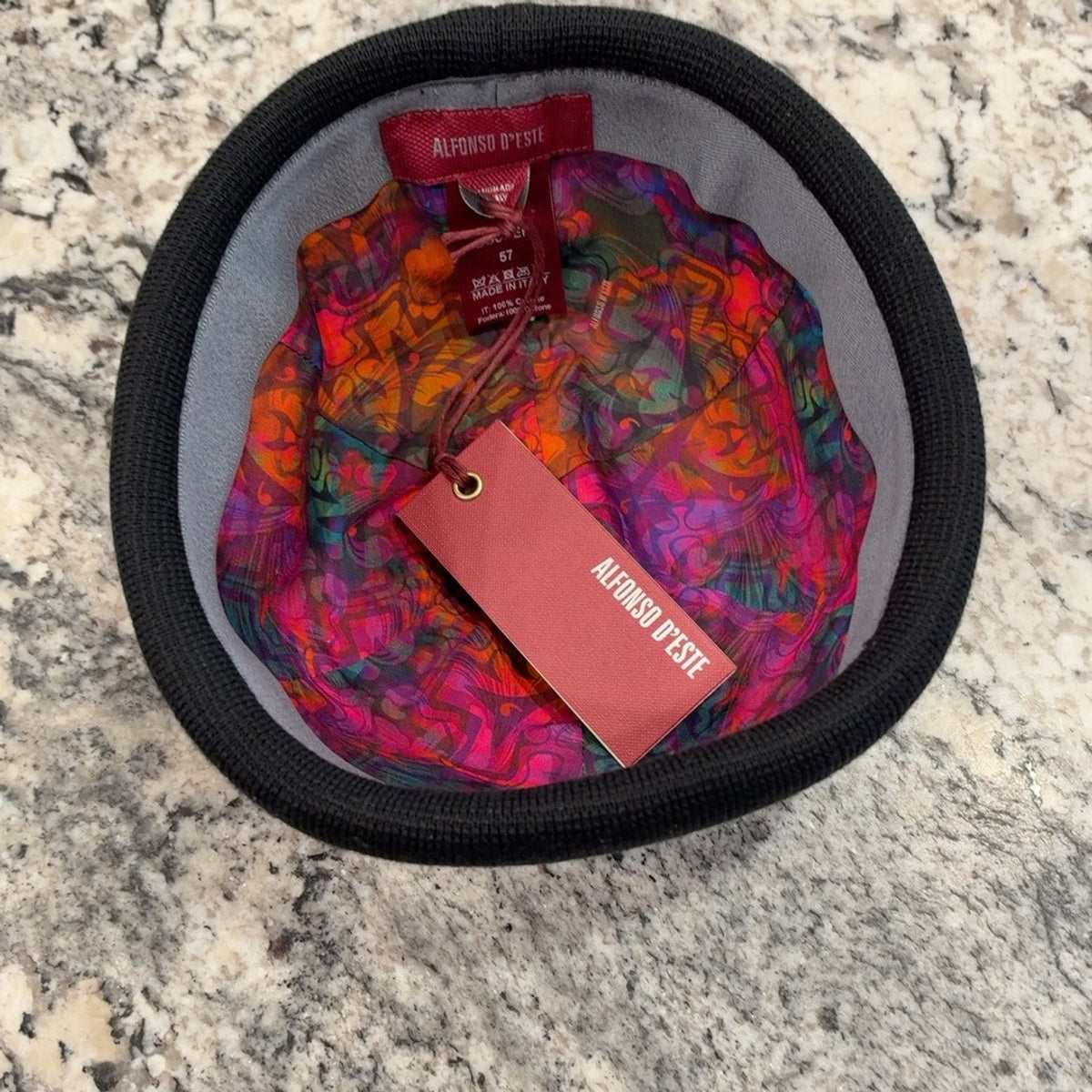 Colorful lining inside cotton Docker cap 52455