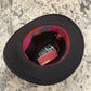 Interior of Alfonso D’Este crushable wool cowboy hat 52770 with colorful inner band