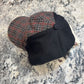 Side and crown of 53194 showing black panels and gray red check fabric