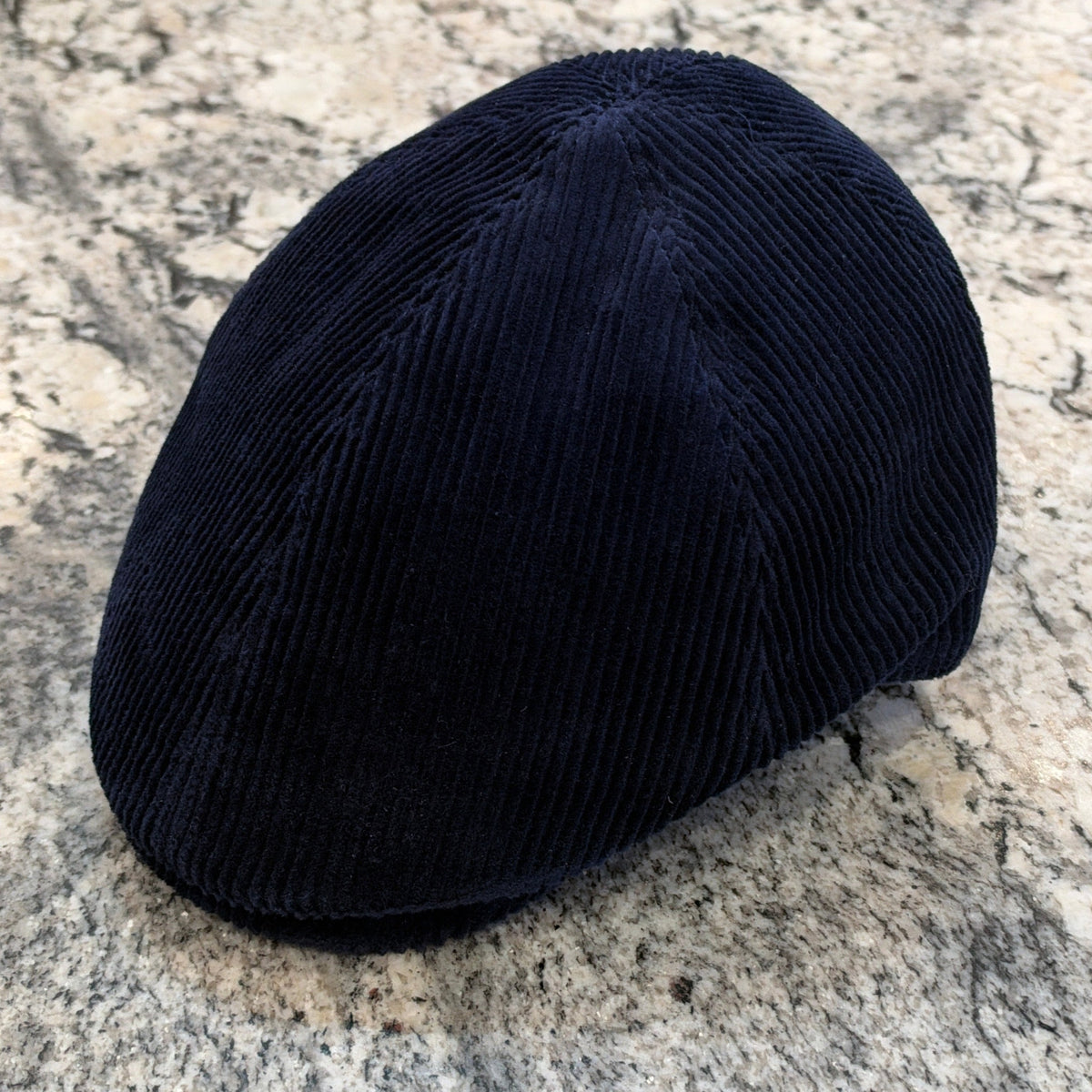 Alfonso D'Este Navy Blue Corduroy- 6 Panel Pub Cap 53710