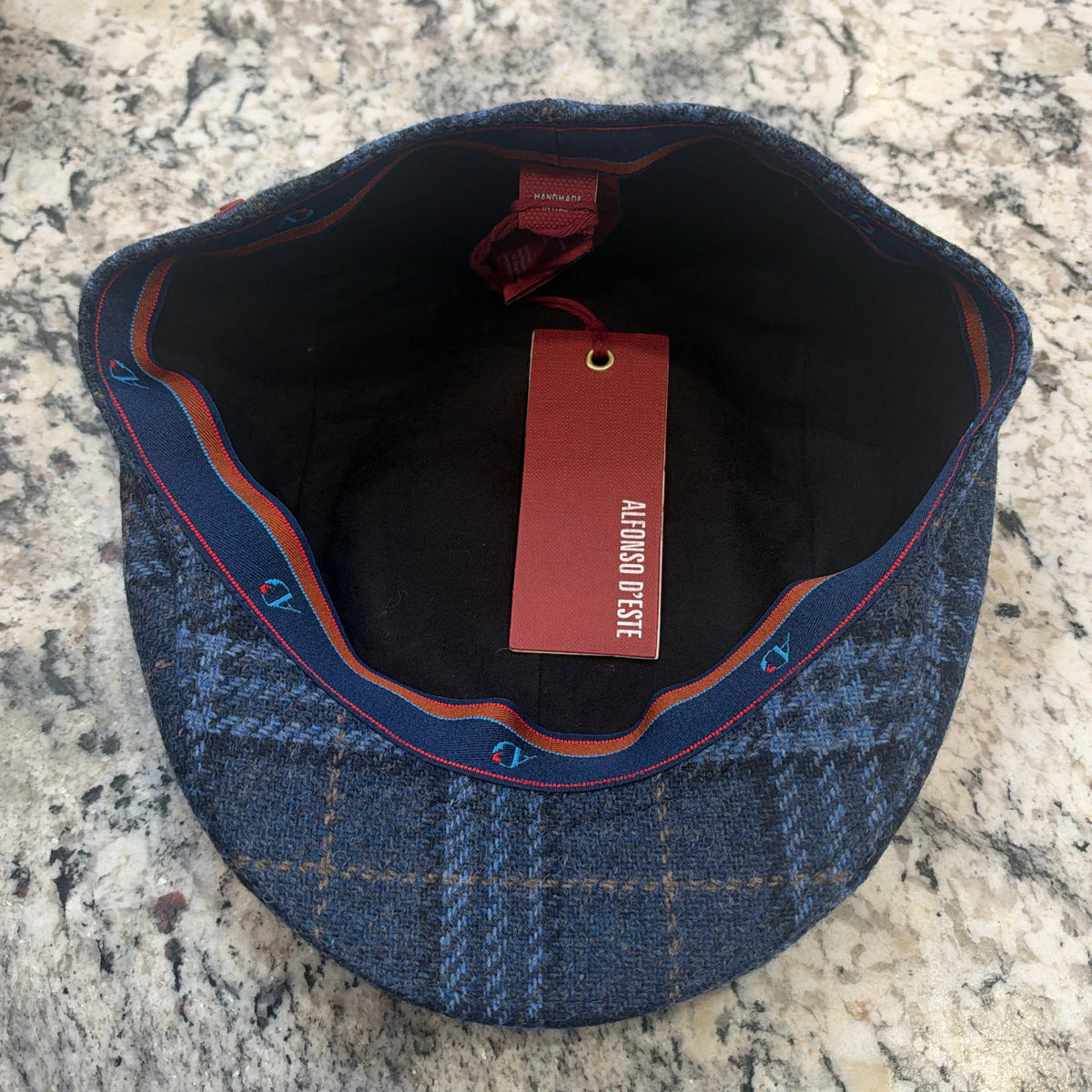Alfonso D'este Blue Plaid Club Cap Hannover 54253
