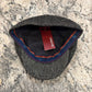 Alfonso D'Este Black and Gray Specs 100% Wool- Split Flat Cap 54772