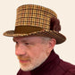 Alfonso d’Este Cilindro cotton check top hat 54968 shown being worn