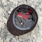 Lining and Ferla baby alpaca label inside Alfonso d’Este Kyoto cap 55133