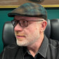 Alfonso D'Este Green and Tan Hanover Split Flat Cap 55136