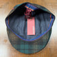 Alfonso D'Este Green and Tan Hanover Split Flat Cap 55136