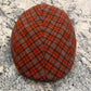 Alfonso D'Este "Siena Plaid" Oranges and Reds- Hanover Split Flat Cap 55137