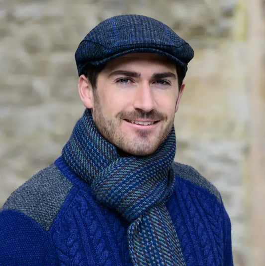 Men's 100% Tweed Trinity Flat Cap
