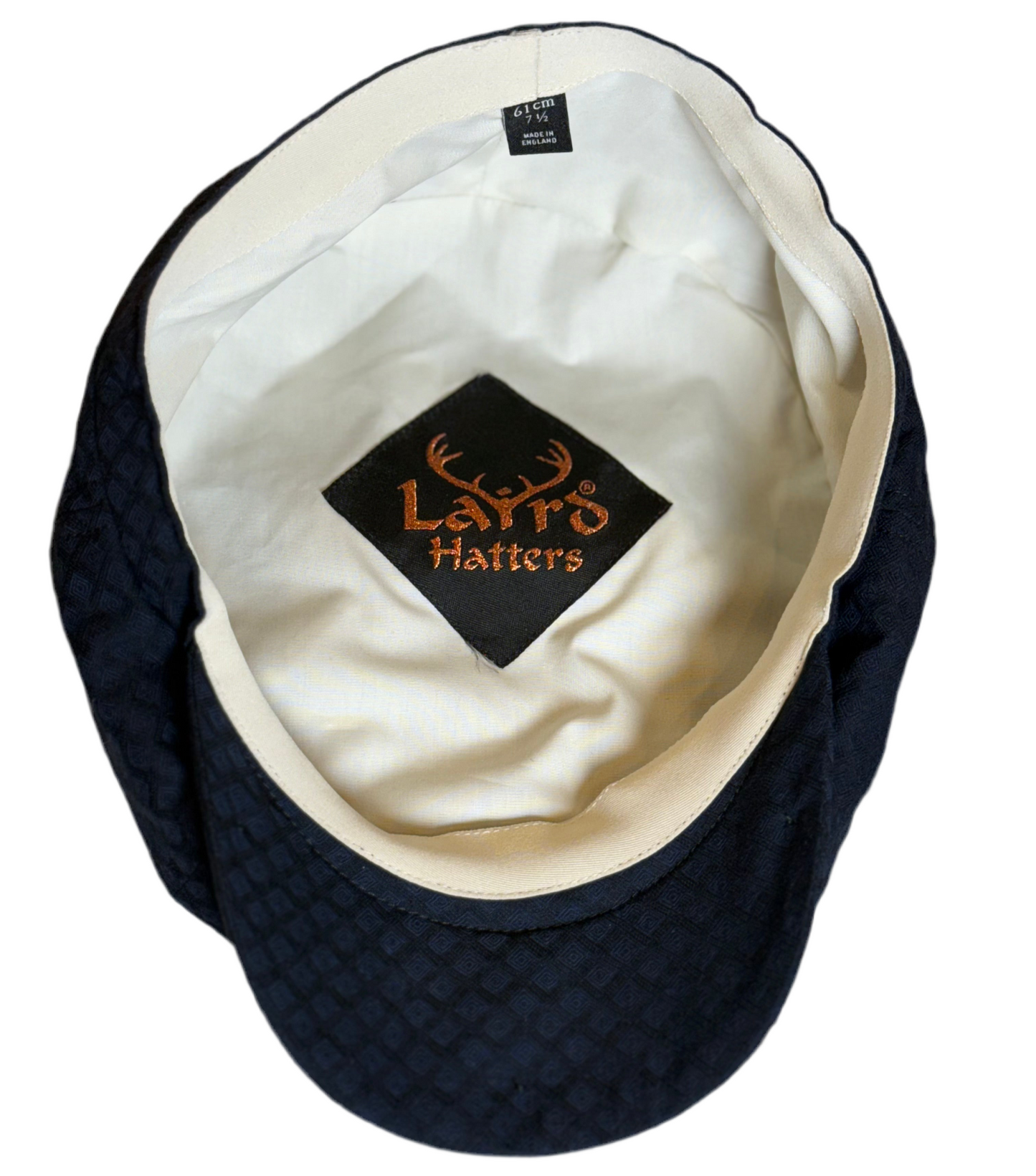 Diamond Print "Brooklyn" Newsboy - Blue Dragon Scales by Laird Hatters