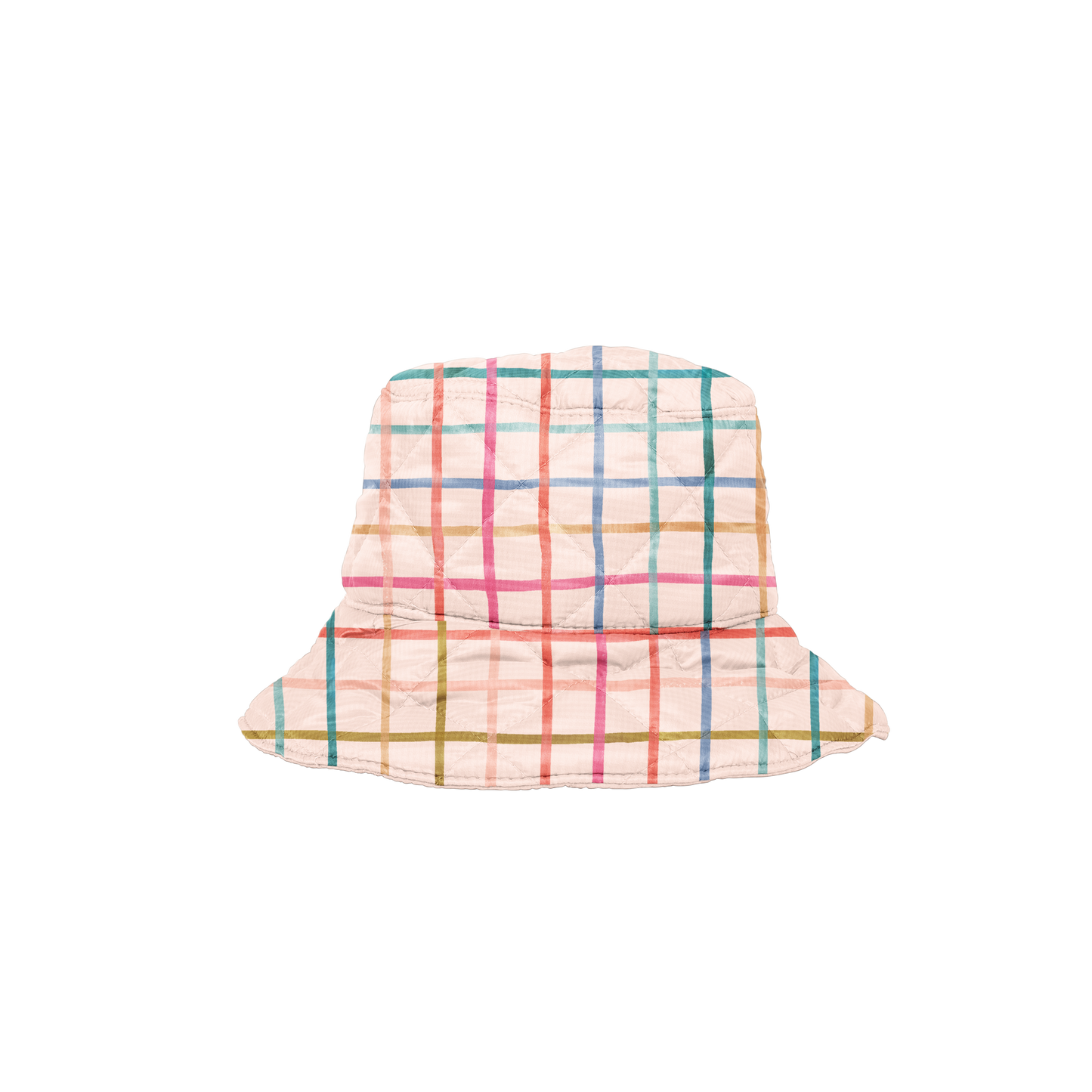 Plaid Puffy Bucket Hat