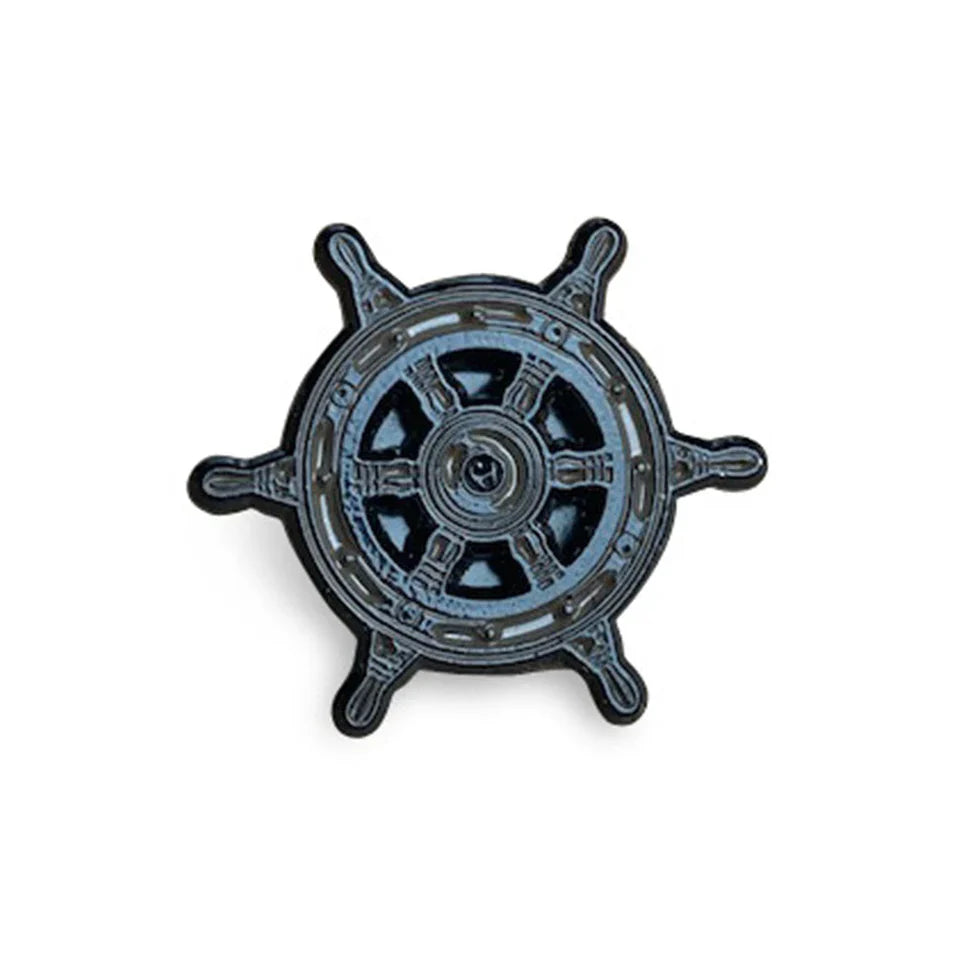The Ship Wheel Cap Pin by Boston Scally Co.