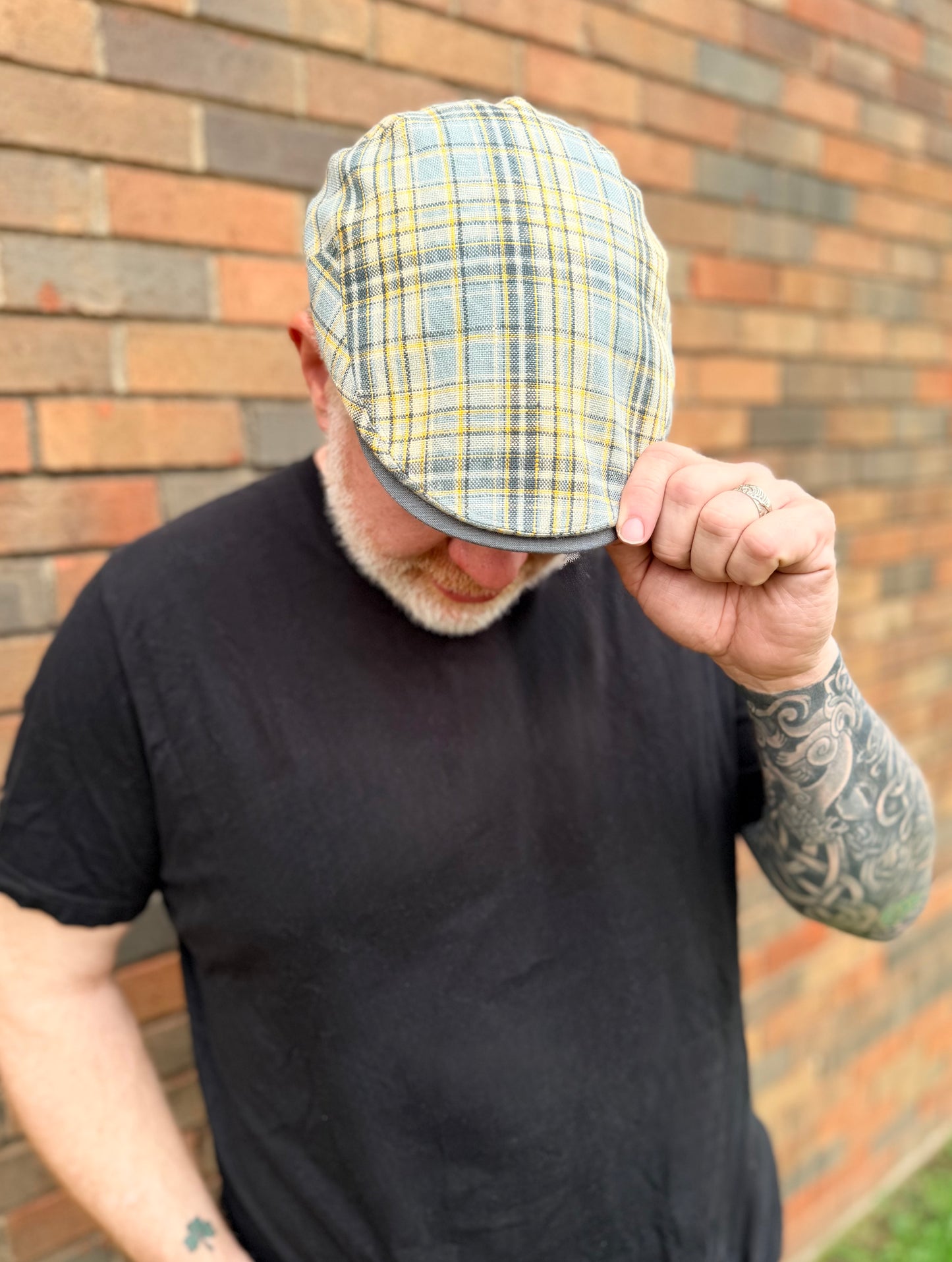 The Vermeer Plaid Italian Flat Cap by FunkyBrims