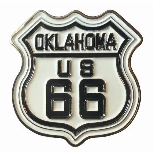 Oklahoma Route 66 Magnetic Pin by American Hatmakers
