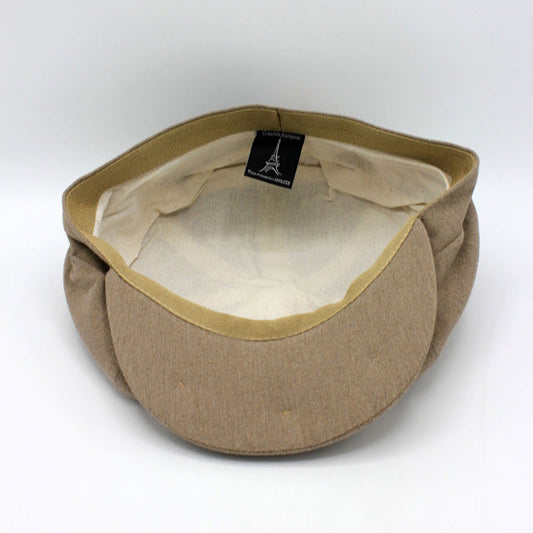 The "Birmingham Summer" - Beige Newsboy Cap by Hologramme Paris