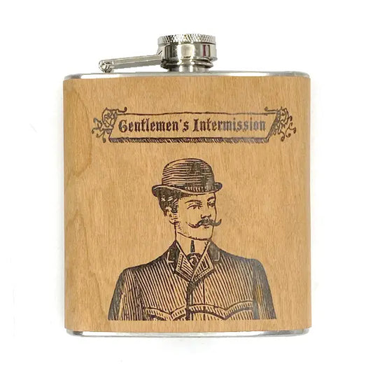 Gentlemen's Intermission Wood Flask