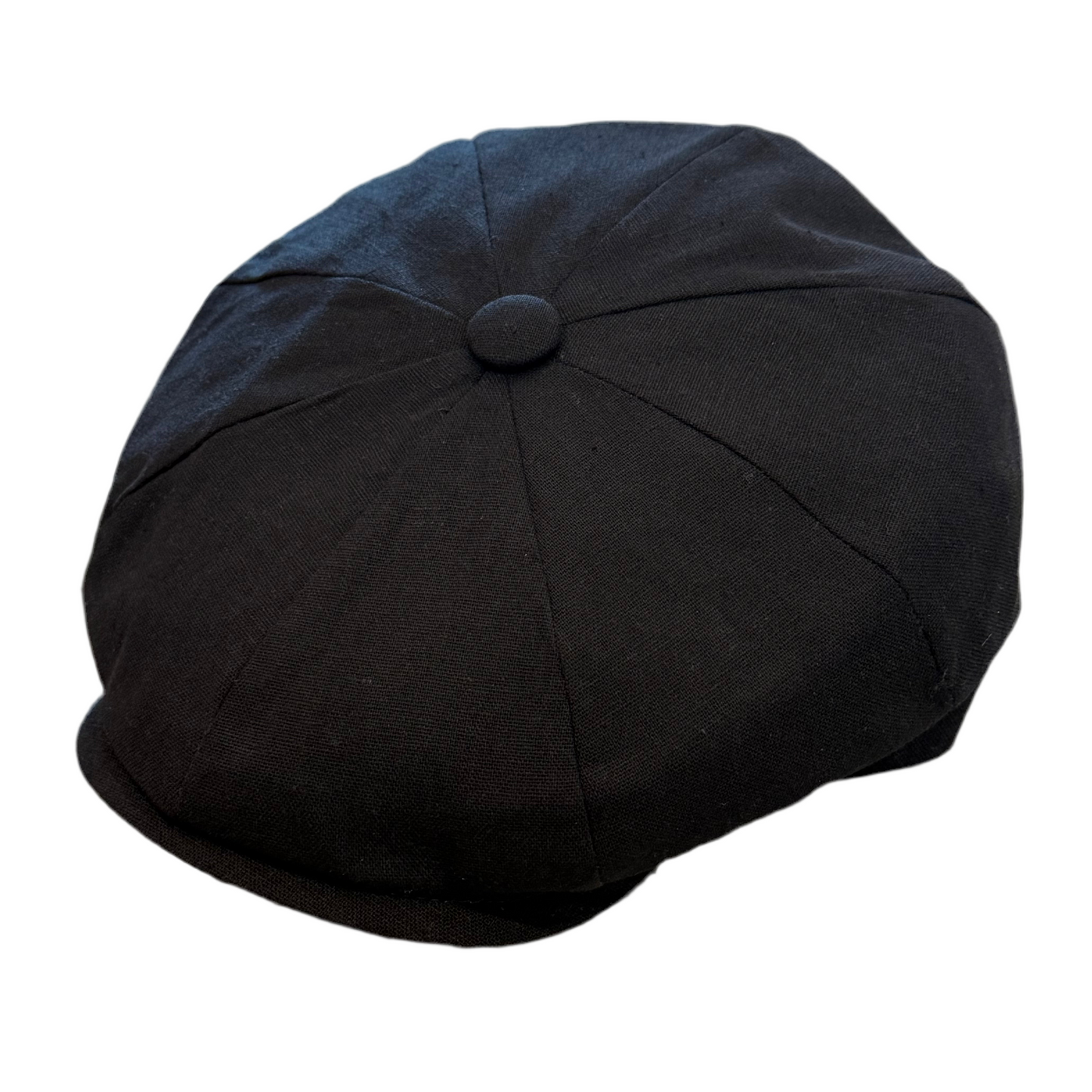 The Summer "Garrison" - Black Newsboy Cap by Hologramme Paris