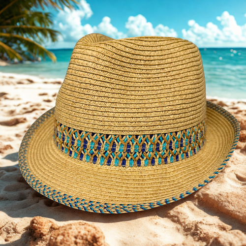 Braided Fedora Straw Hat